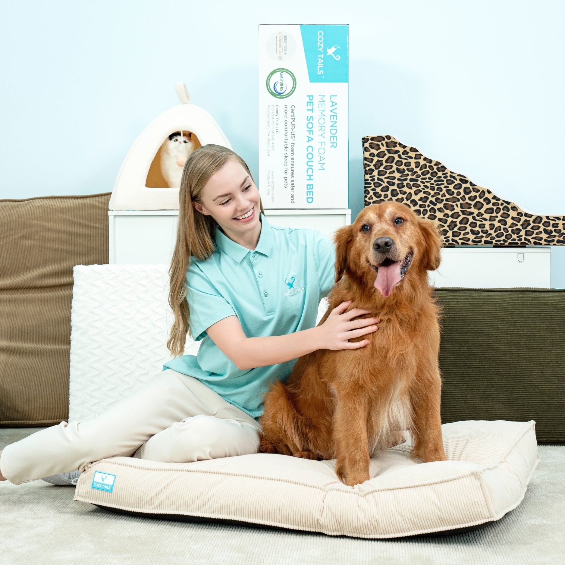 Shredded Memory Foam  | Dog Beds | Pawsi Clawsi