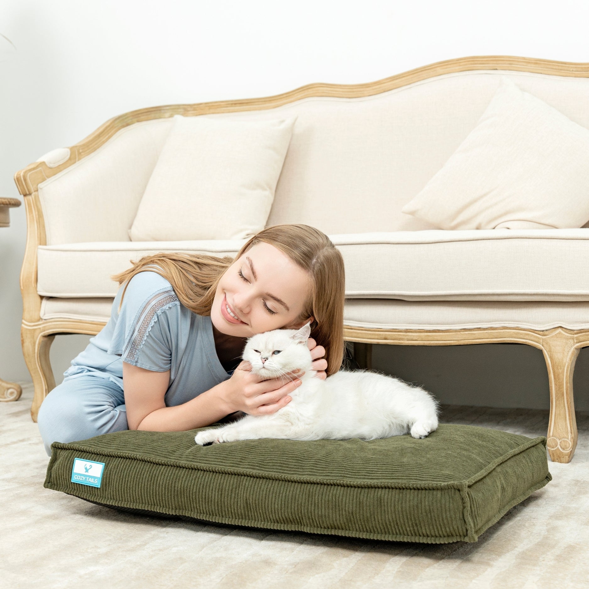 Shredded Memory Foam Dog Bed With Waterproof Liner | Pawsi Clawsi