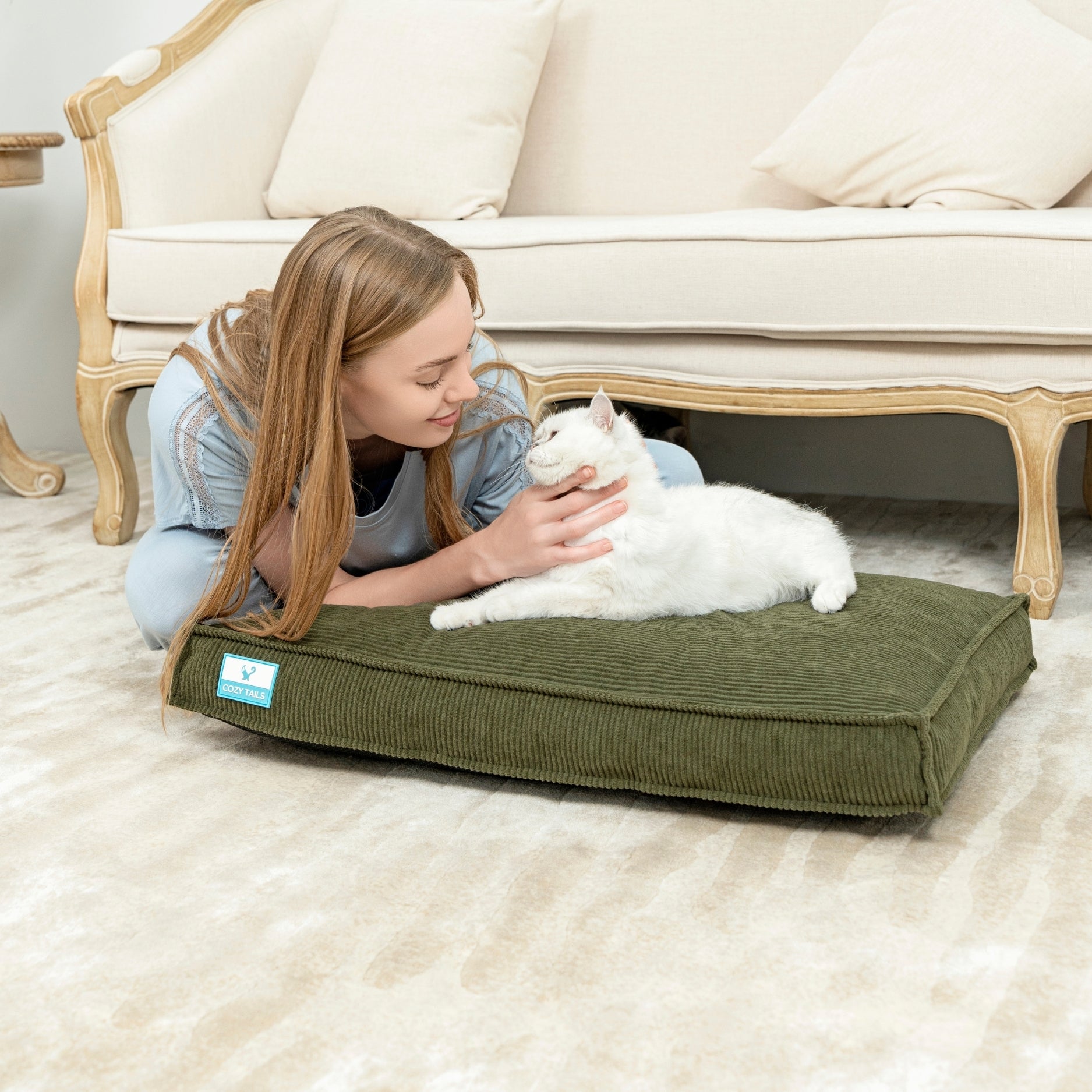 Shredded Memory Foam Dog Bed With Waterproof Liner | Pawsi Clawsi