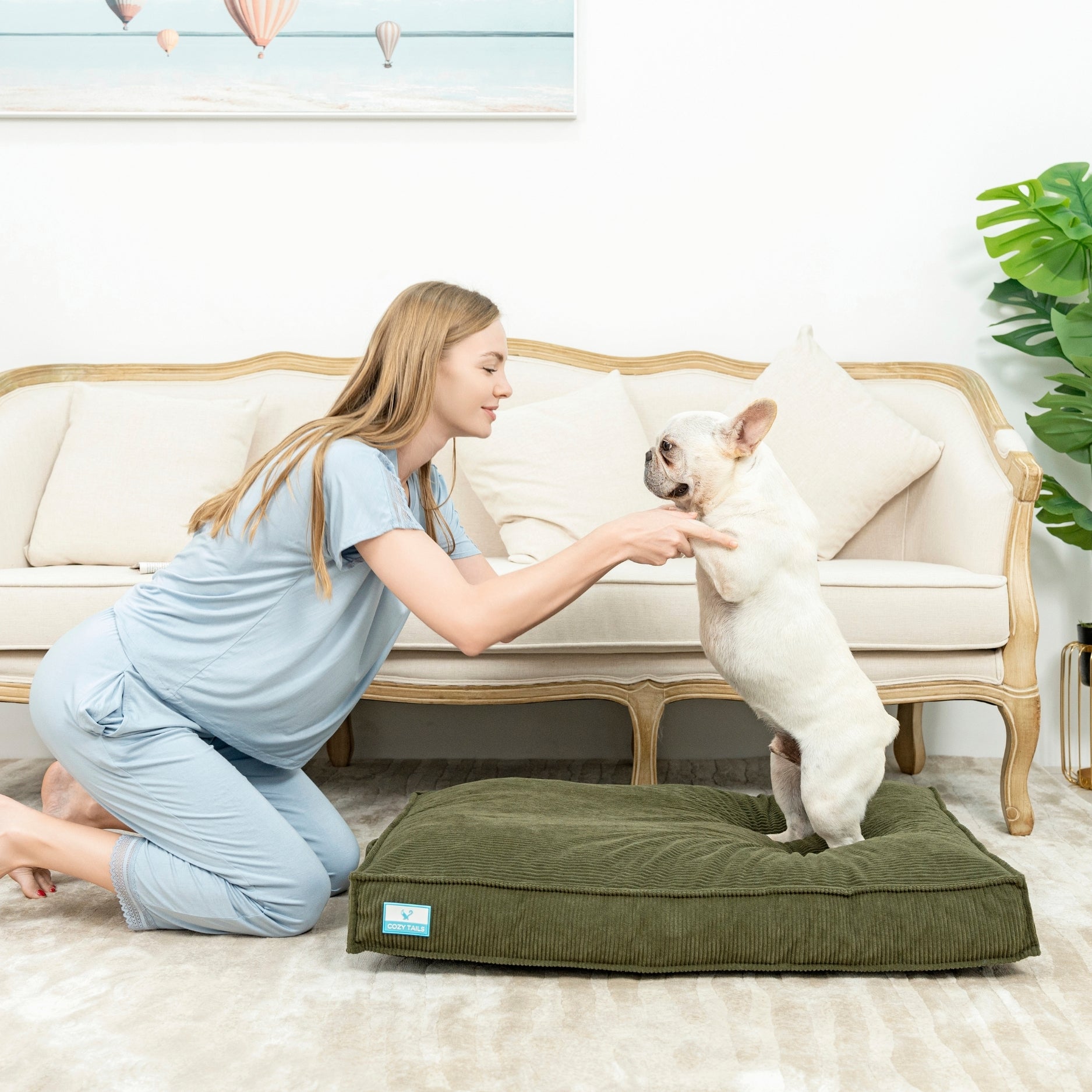 Shredded Memory Foam Dog Bed  | Pawsi Clawsi