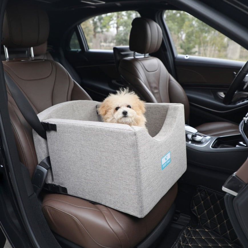 Grey Premium Pet Car Booster Seat 