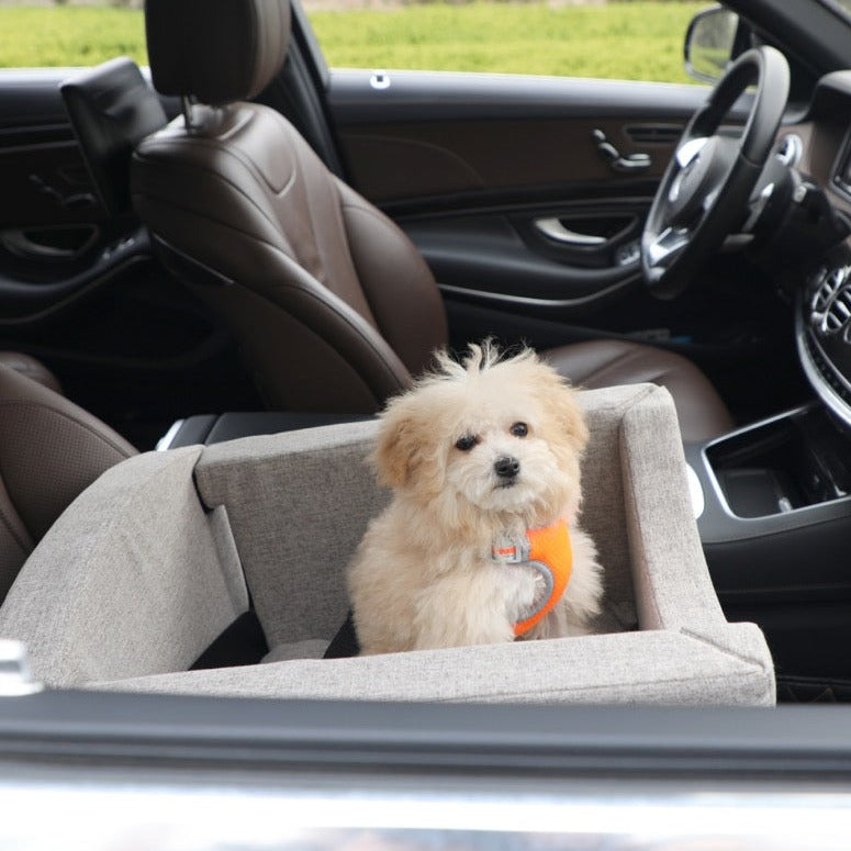 PETA Approved | Grey Premium Pet Car Booster Seat