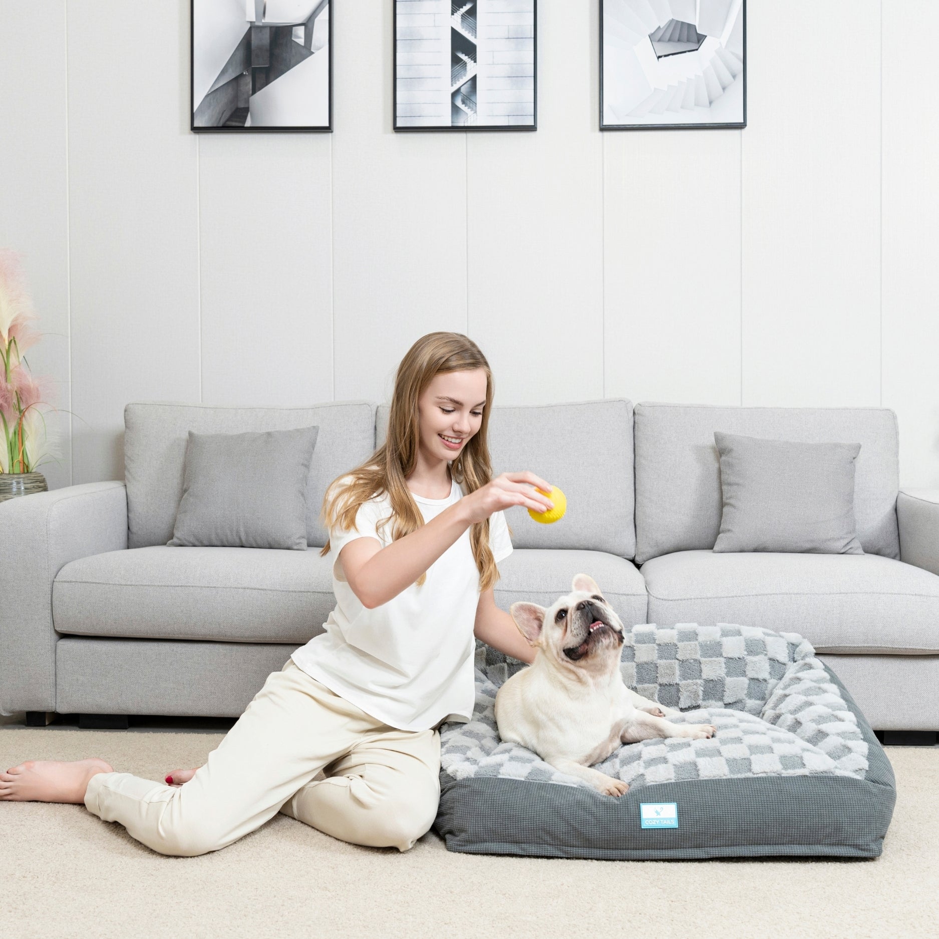 Shredded Memory Foam |  Memory Foam Dog Sofa Bed