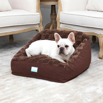 Brown Premium Memory Foam Dog Sofa Bed