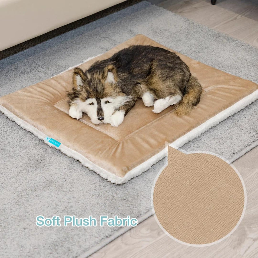 Tan Multi-Purpose Orthopedic Dog Mat |  Gel Infused Memory Foam