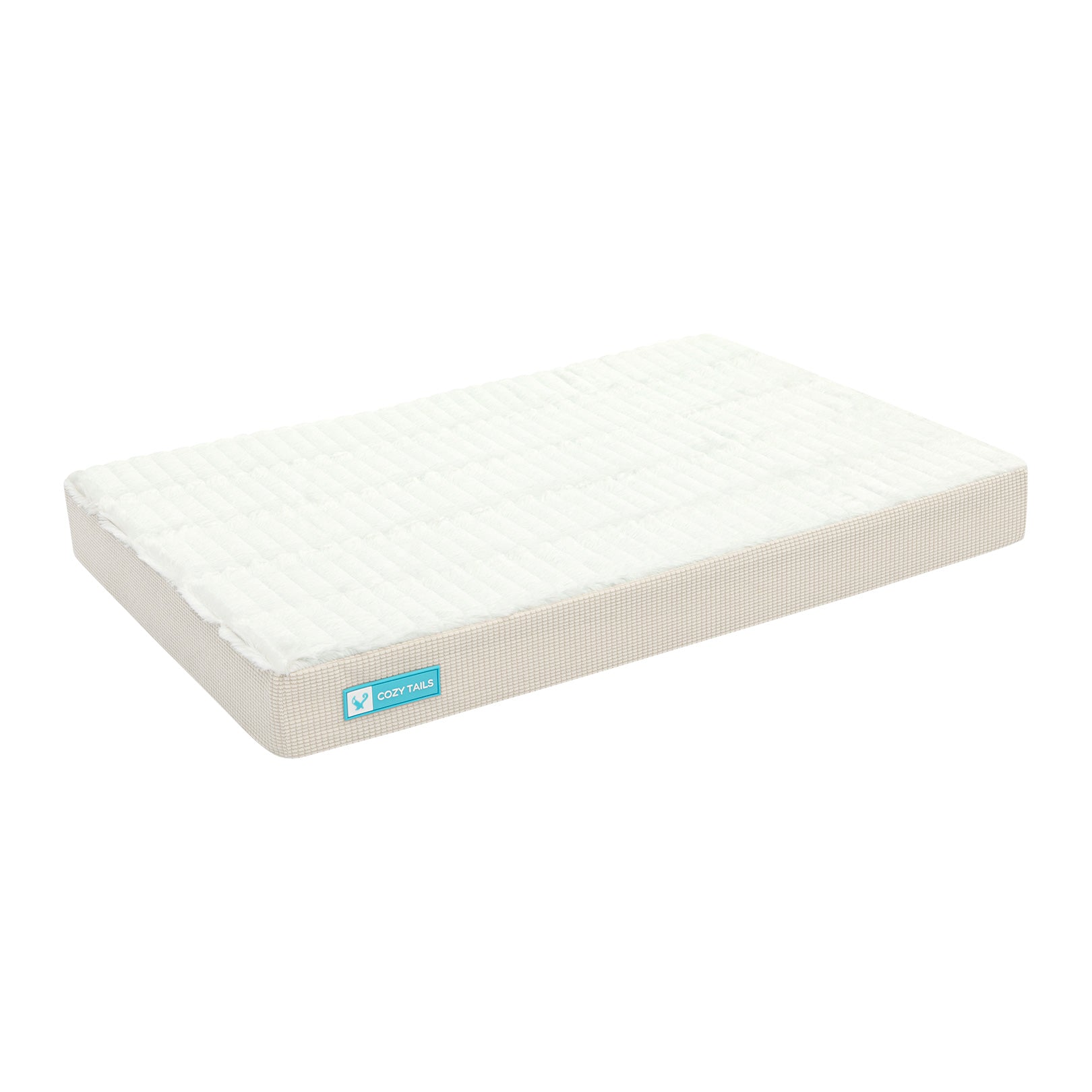 Beige Premium Orthopedic Memory Foam Dog Bed | PETA Approved