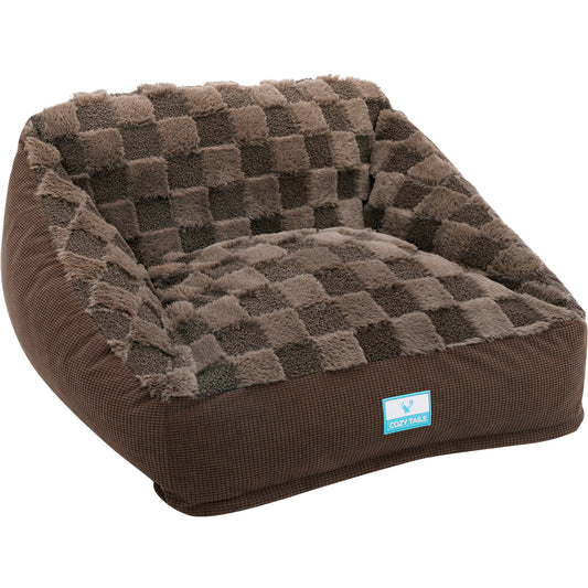 Brown Premium Memory Foam Dog Sofa Bed