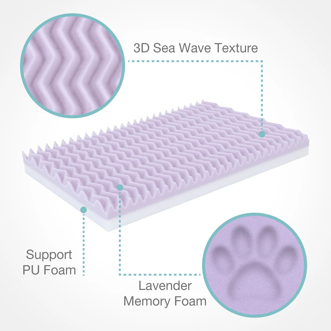 Classic Dog Sofa Dog | Egg-Crate Foam for better ventilation 