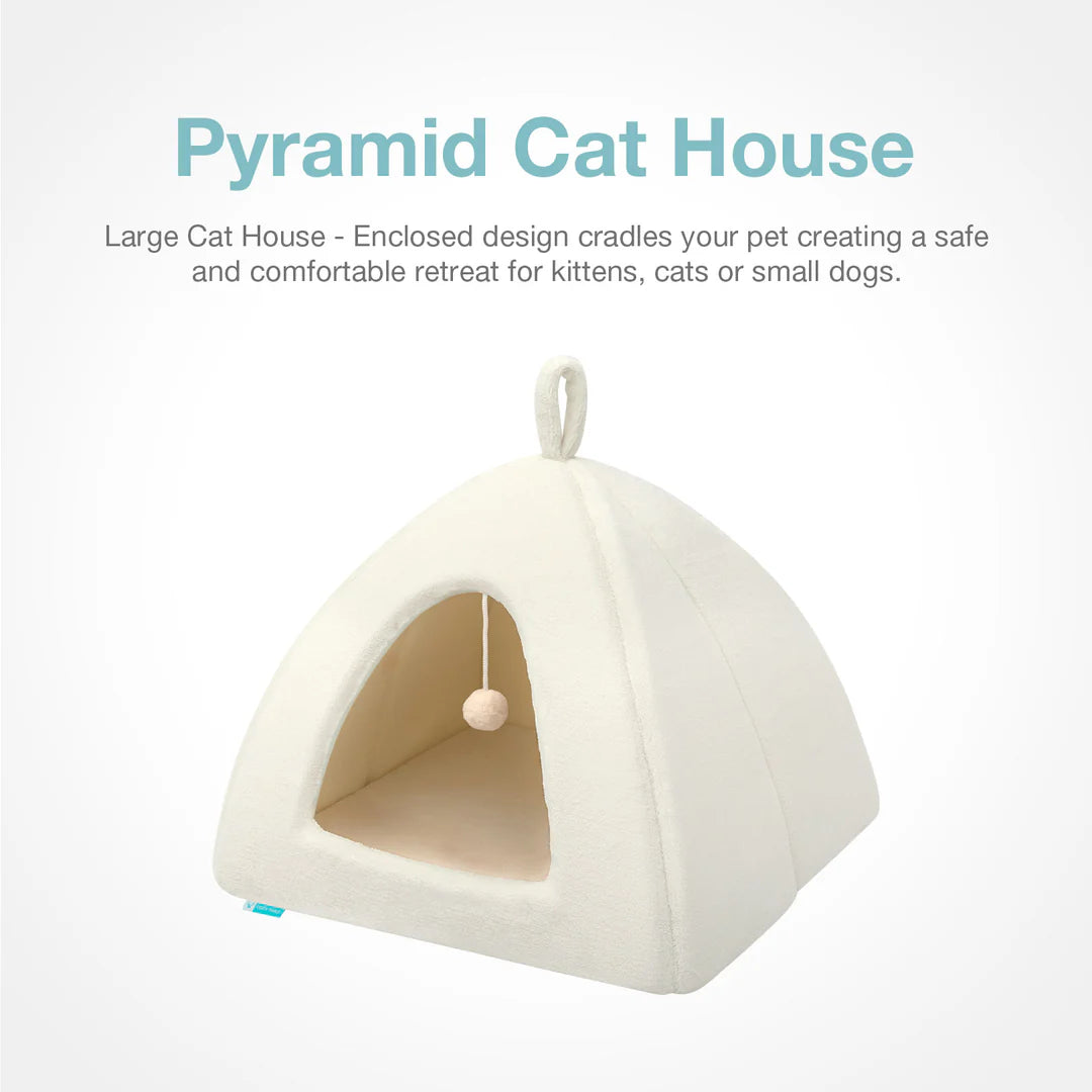 Gel Infused Memory Foam | Large Cat House | Pawsi Clawsi