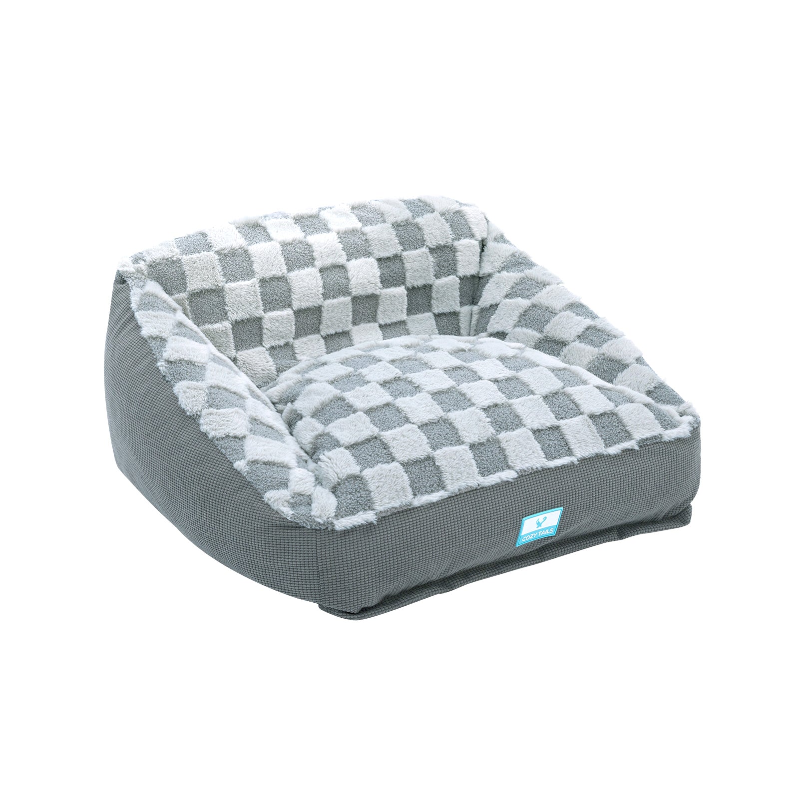 Grey Premium Memory Foam Dog Sofa Bed