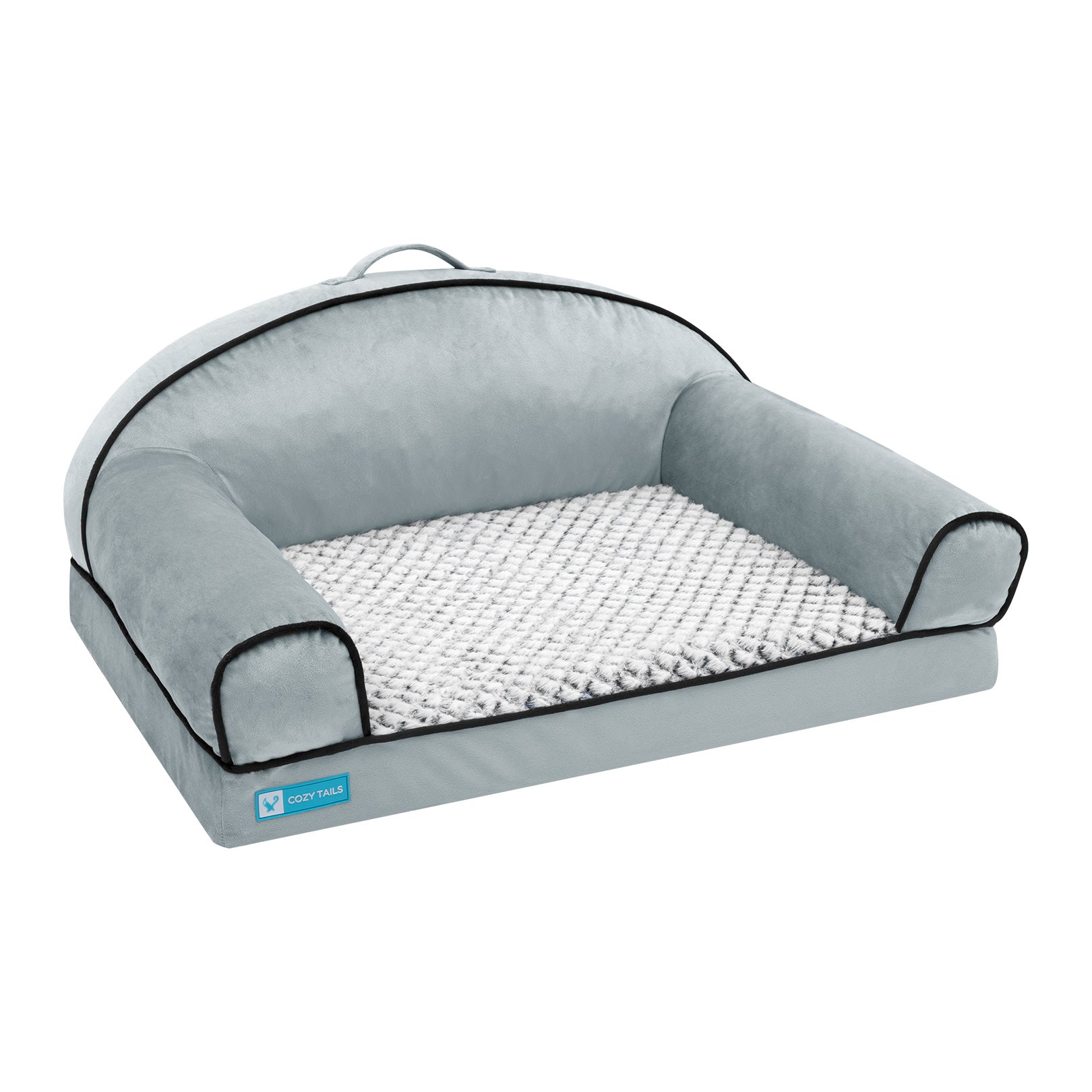 Grey Classic Dog Sofa Bed