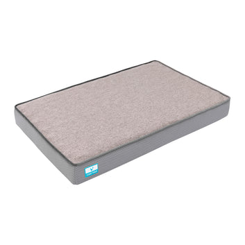 Grey Bamboo Charcoal Memory Foam Dog Bed