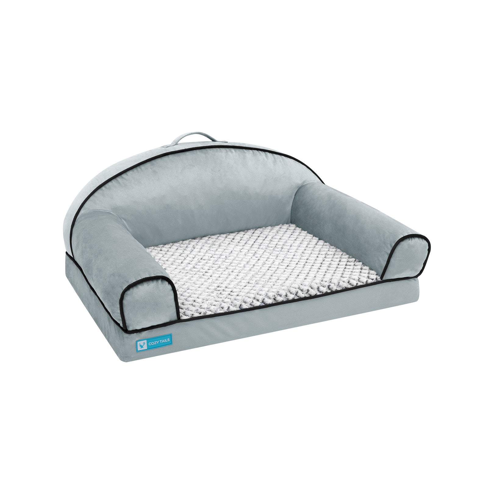 Grey Classic Dog Sofa Bed | Best Dog Sofa bed | Pawsi Clawsi