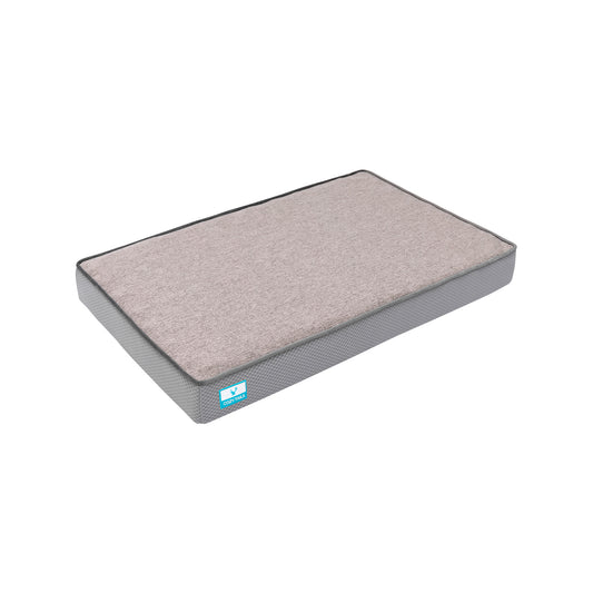 Grey Bamboo Charcoal Memory Foam Dog Bed