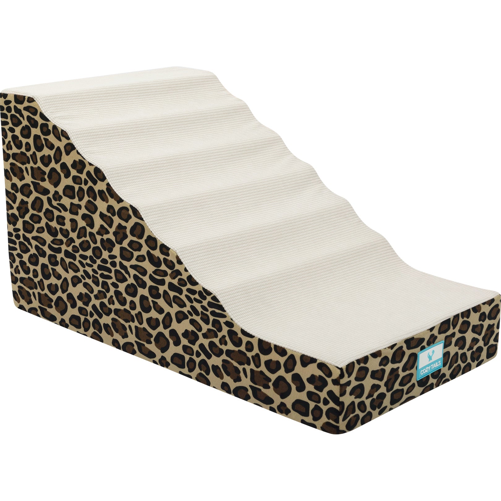 Leopard Tan Lightweight Portable Pet Ramp | Pawsi Clawsi