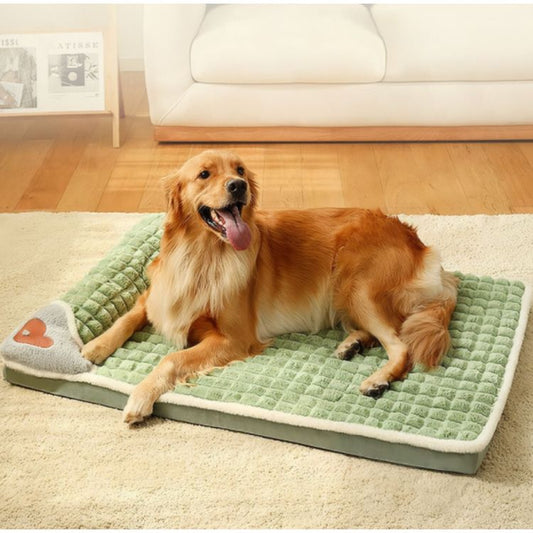 Washable Dog Bed With Comfy Attached Pillow