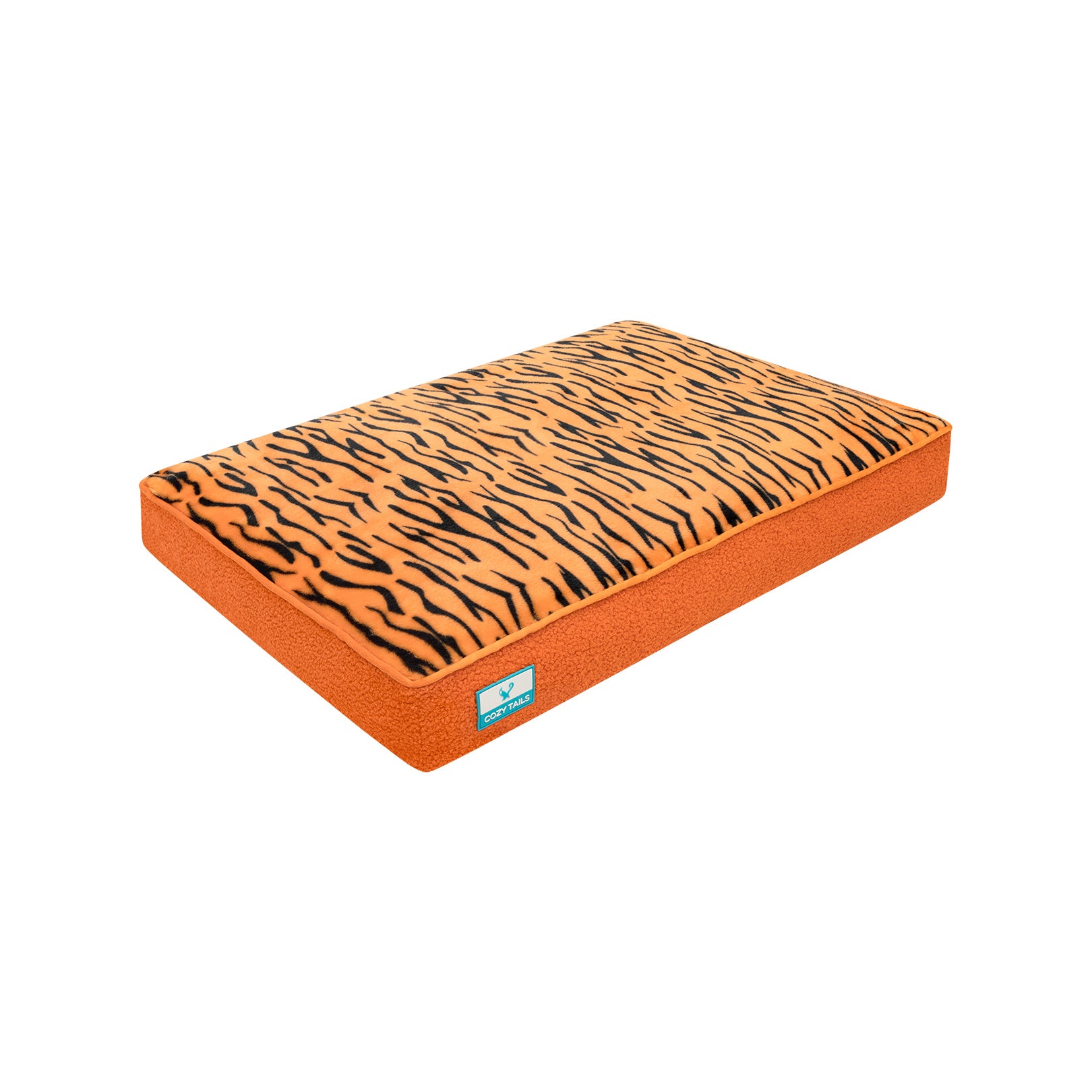 Tiger Orange Shredded Memory Foam Cat Bed